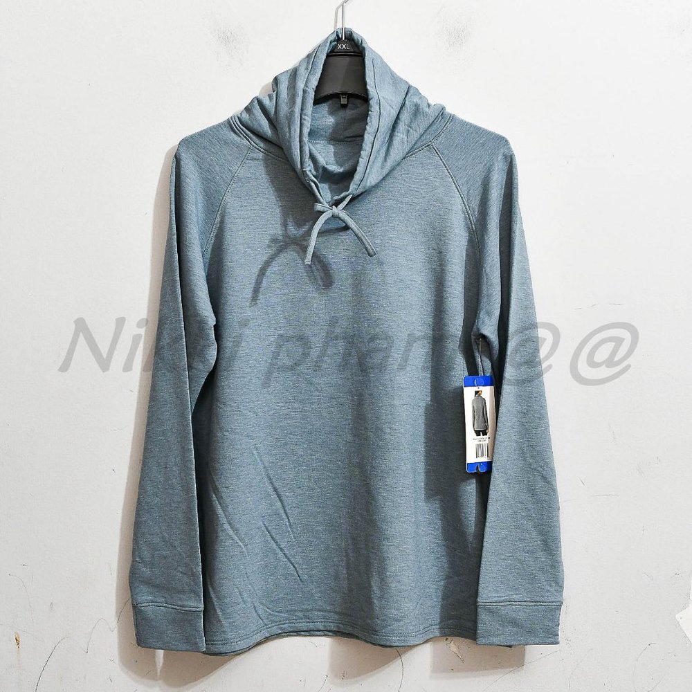 NWT 32 Degrees ladies Funnel Neck Pullover in  iron curtain - Picture 2 of 5